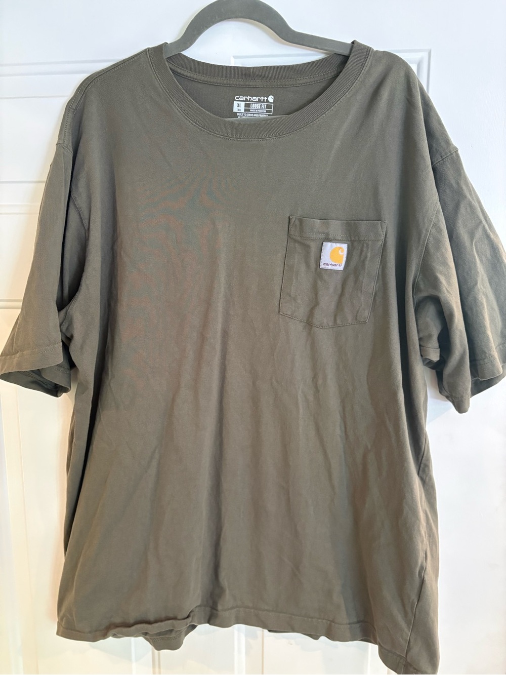 Carhartt Short-Sleeve Pocket T-Shirt in Olive